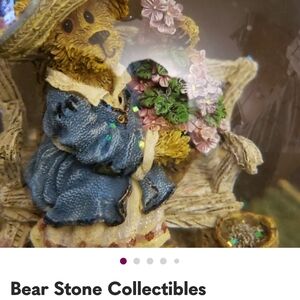 Bear Stone Collectibles Glass  Figurine The Boyds Collection LTD 1994-96
